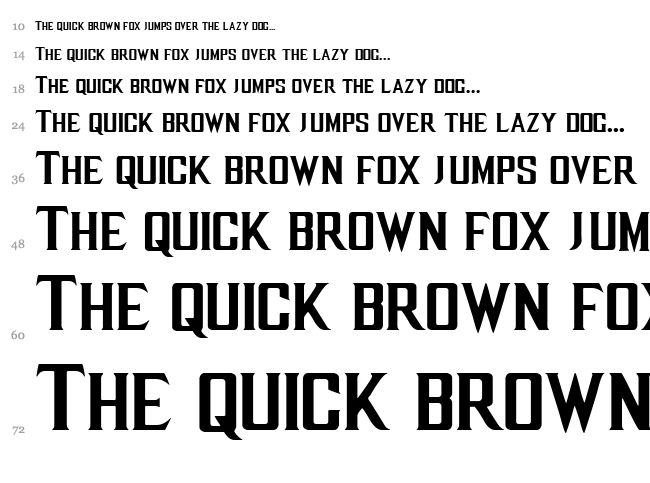 MKX Title font waterfall